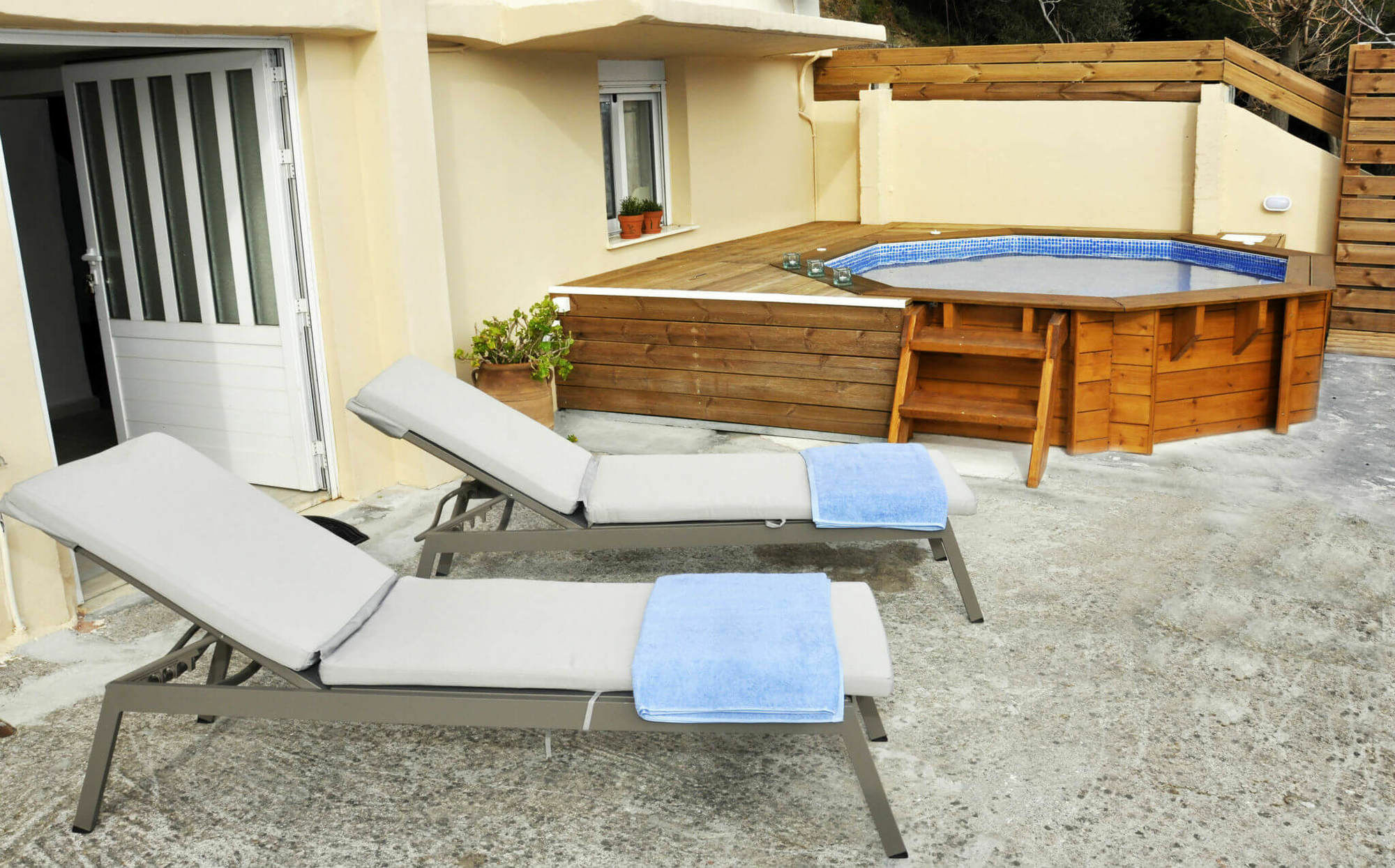 Villa Lakki Heated Round Pool Jacuzzi Lakkoi Exterior foto